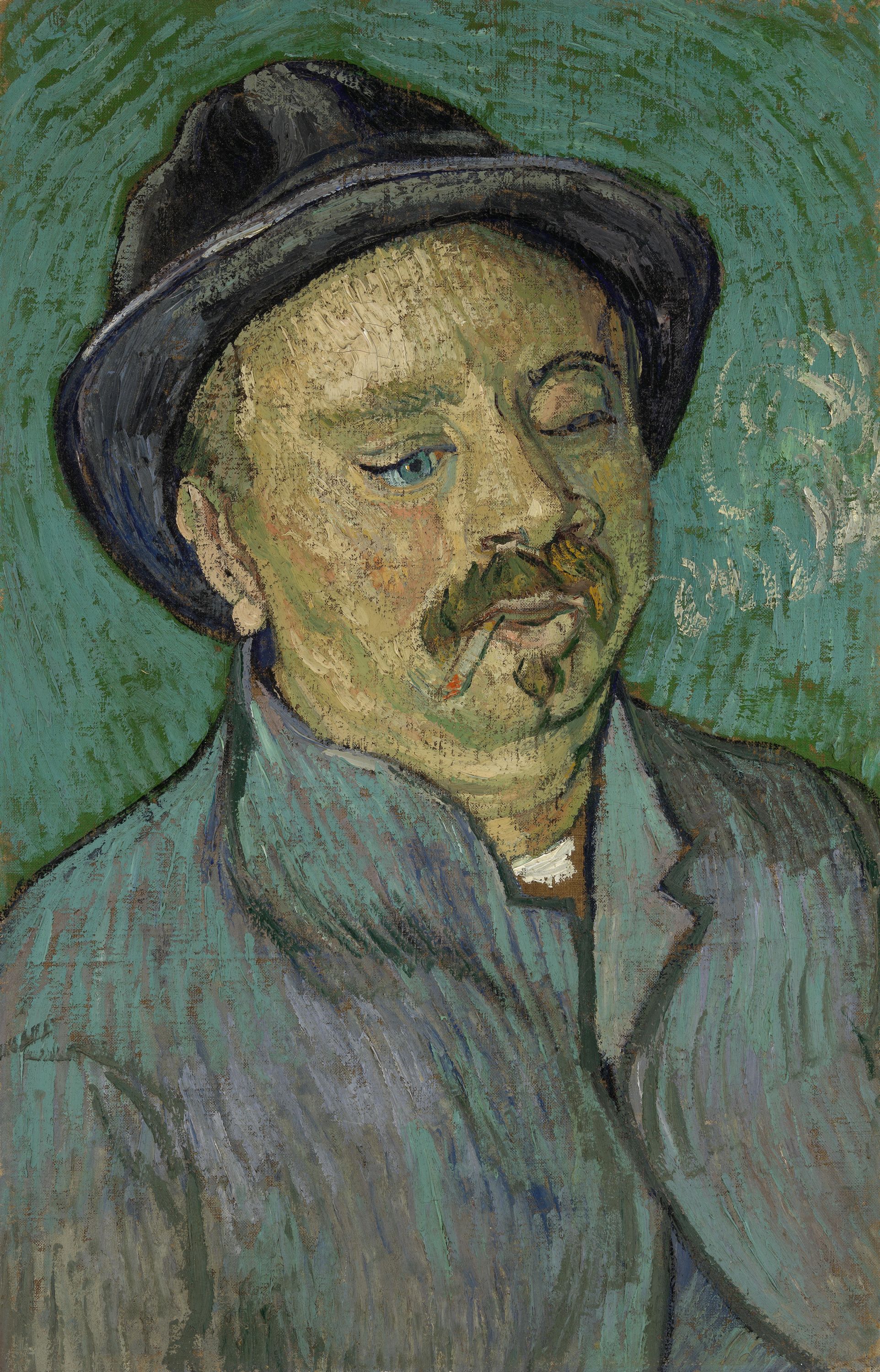 Картина Ван Гога Портрет мужчины с одним глазом 1888